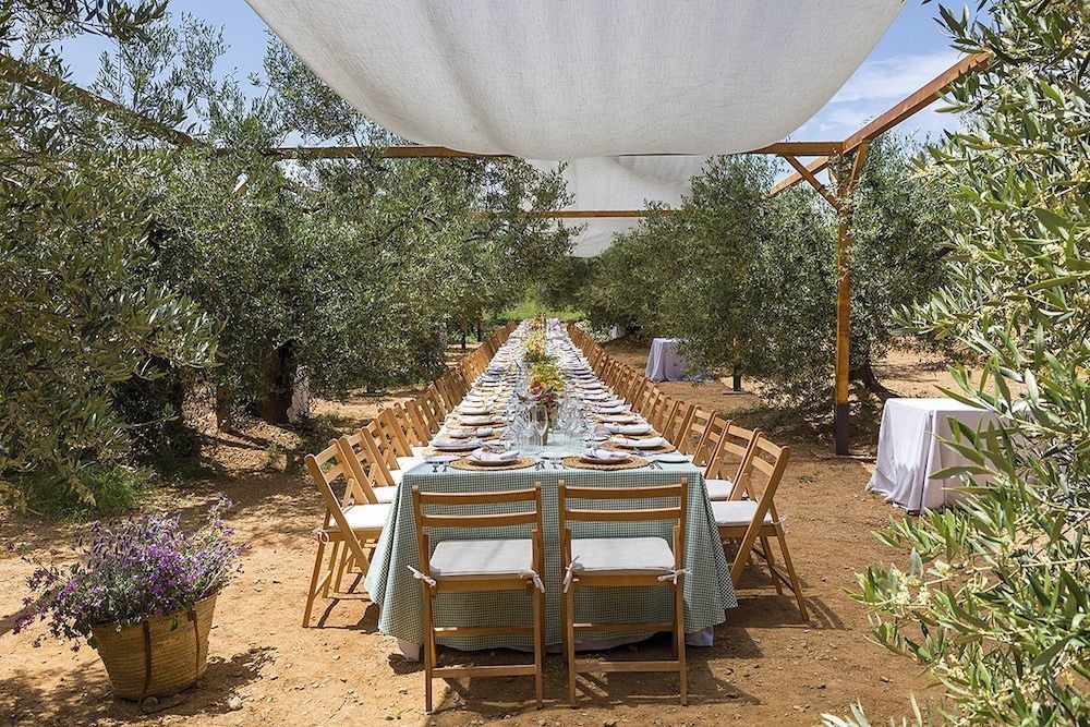 Mobiliari, parament i decoració per al casament. Saó càtering.