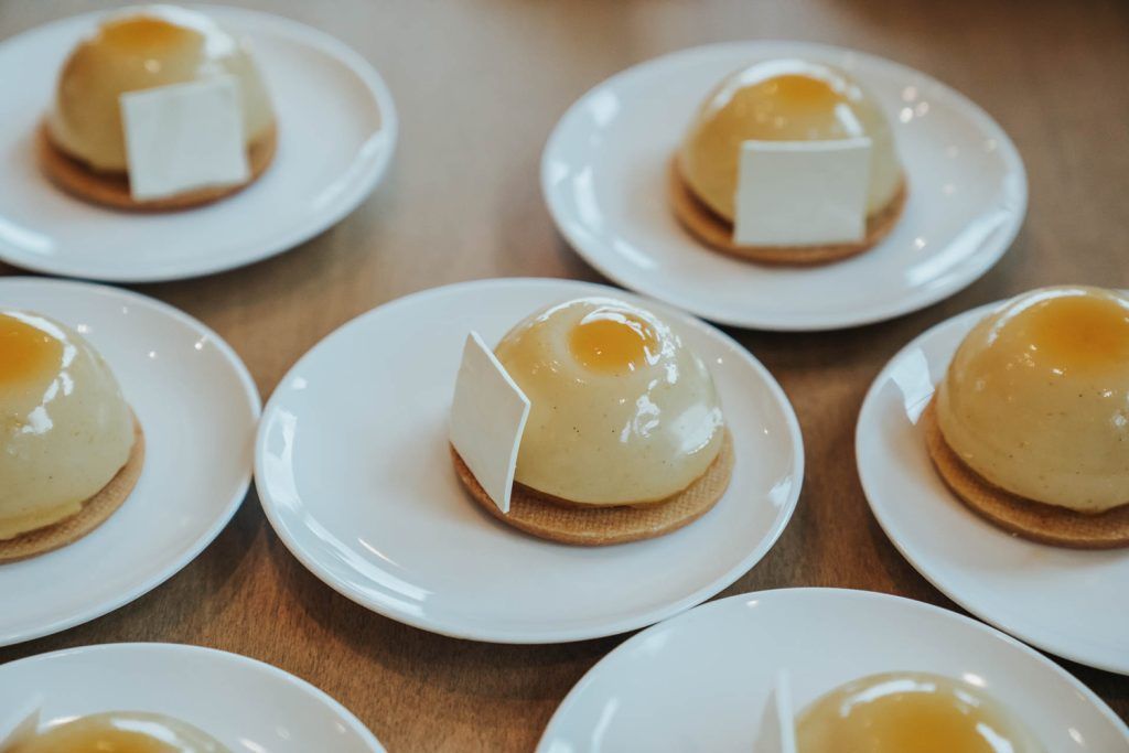 Postres del menú del casament. Foto: Irene Serrat. Saó càtering.
